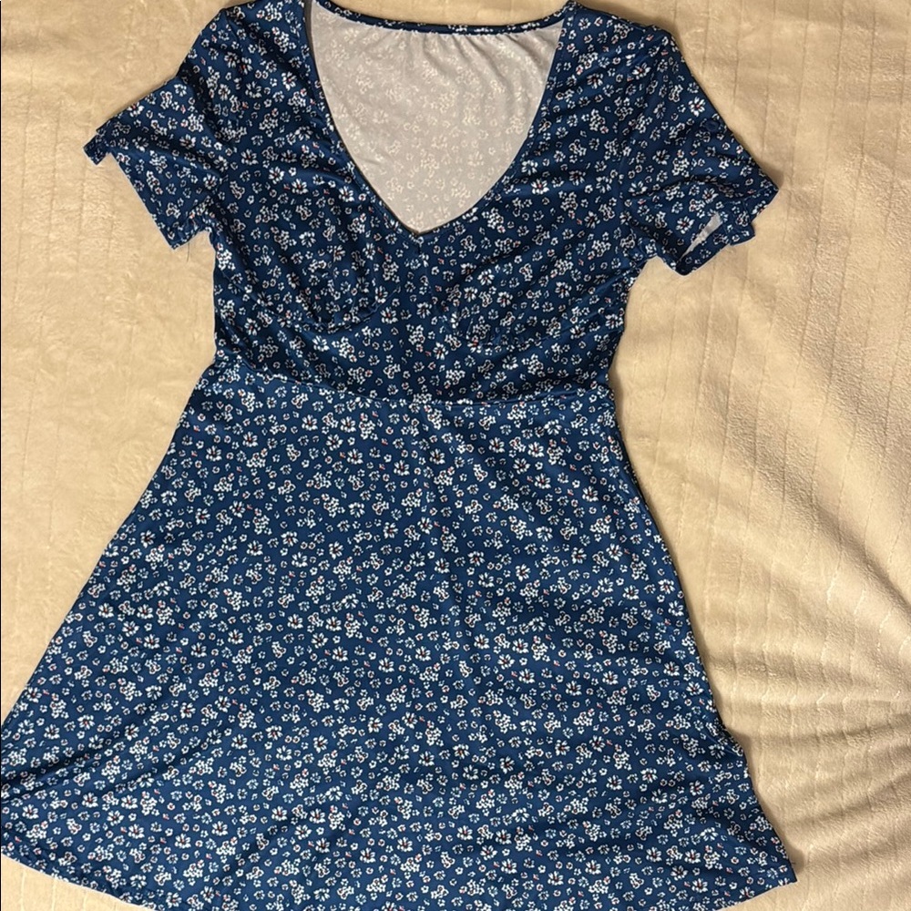 Floral Blue Dress